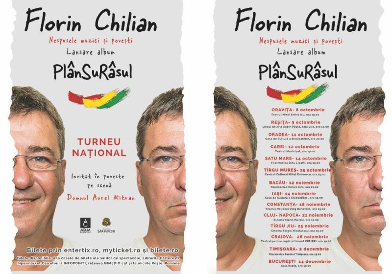 Florin Chilian – 8 octombrie- 14 decembrie 2019 Turneu de lansare a noului album PlanSuRasul