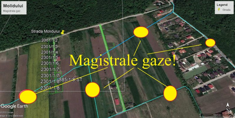str. Molidului - Tamasi - Corbeanca - Magistrala gaze!